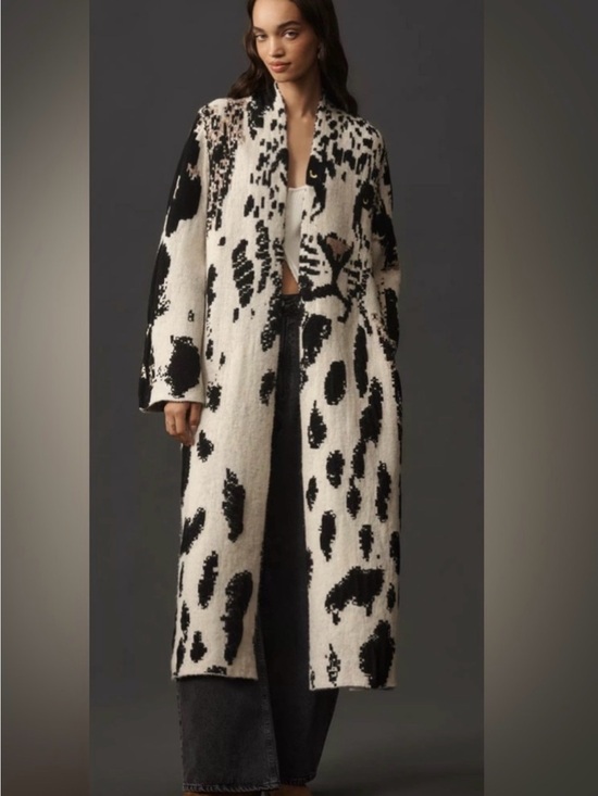 Pilcro Jackets & Blazers - Pilero Leopard Print Sweater
Duster